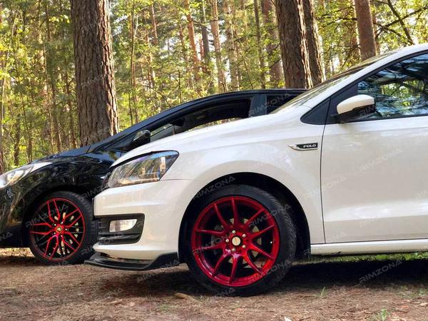 Volkswagen Polo на литых дисках Work Emotion CR Kiwami R17 - Фото № 3
