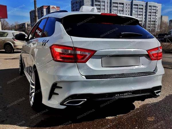 Lada Vesta SW на литых дисках Work Emotion CR Kiwami R18 - Фото № 4