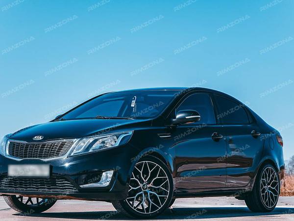 Kia Rio на литых дисках в стиле VOSSEN HF2 R18 - Фото № 6