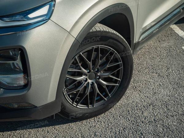 HYUNDAI SANTA FE НА ЛИТЫХ ДИСКАХ BRIXTON CM6-R R18 - Фото № 3