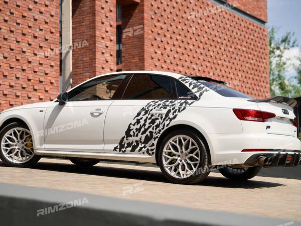 Audi А4 НА ЛИТЫХ ДИСКАХ В СТИЛЕ VOSSEN HF-2 R18 - Фото № 7